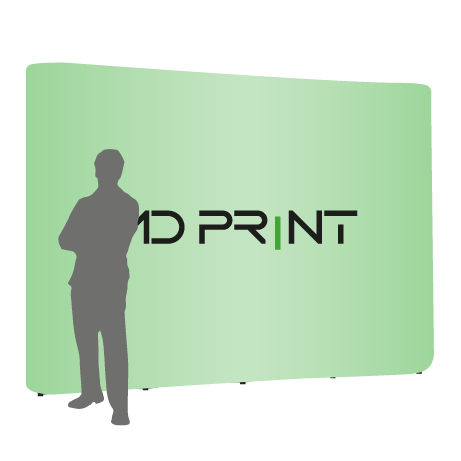 Pop-Up Faltwand | 4 x 3 Felder gerade | einseitig bedruckt