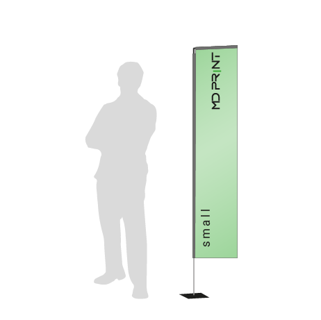 Beachflag Rechteck | Small (200 cm) | einseitig bedruckt