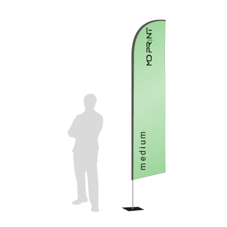 Beachflag Wind | Medium (320 cm) | einseitig bedruckt