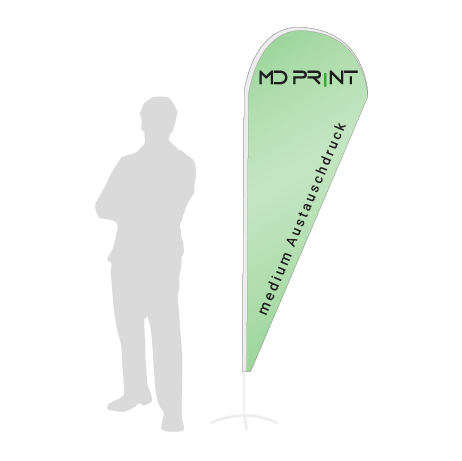 Beachflag Drop Austauschdruck | Medium (280 cm) | einseitig bedruckt